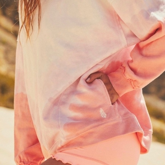 Free People Small Metti Ombré Crew Sweatshirt -‎ NWT - Picture 1 of 4